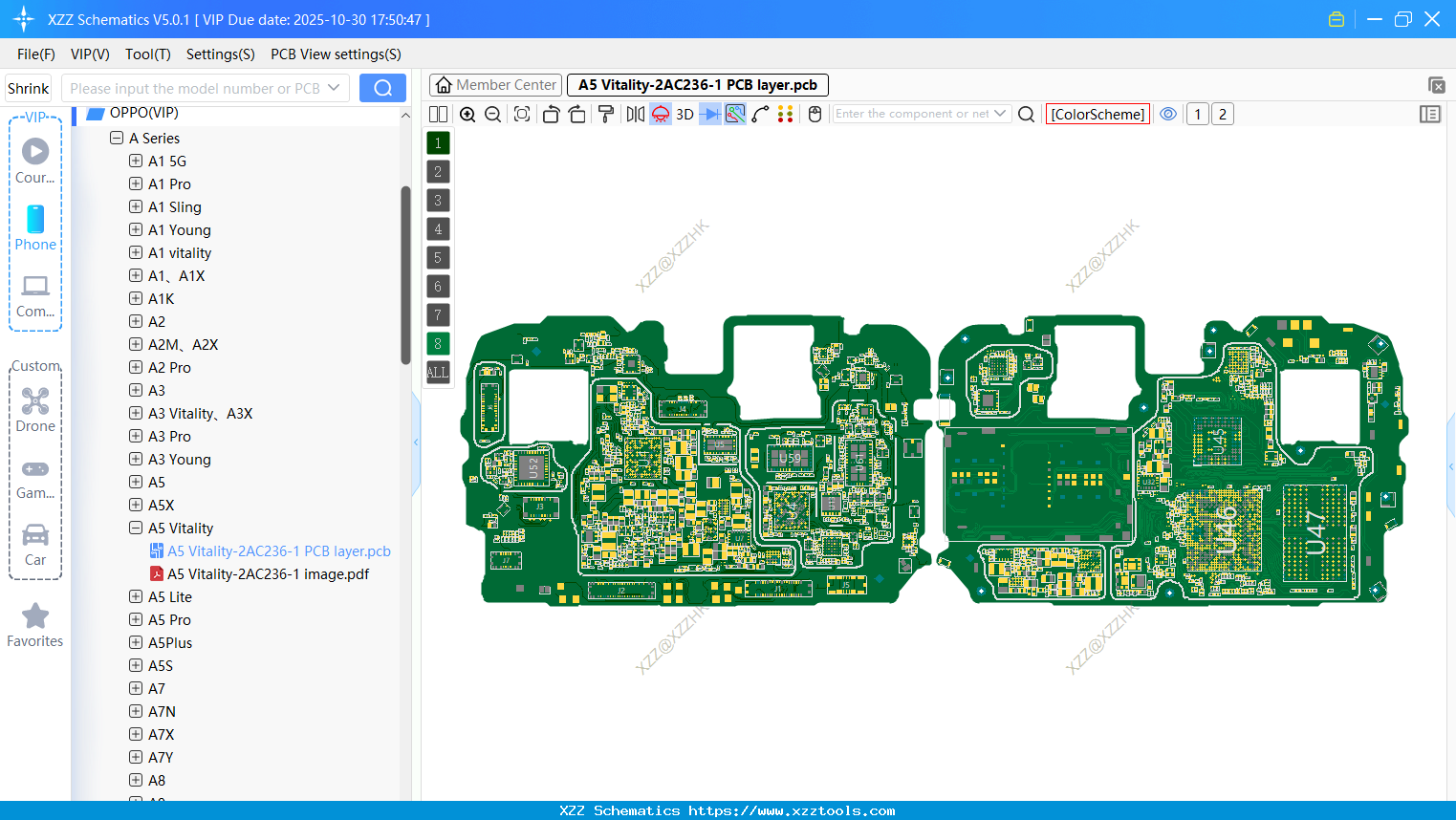 A5 Vitality-2AC236-1 PCB Layer